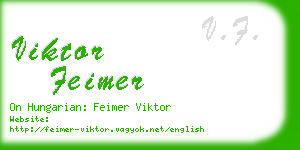 viktor feimer business card